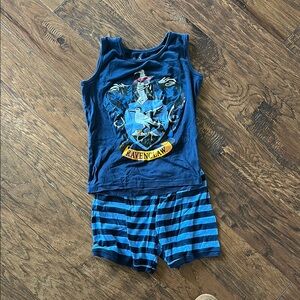 Ravenclaw Tank Top and Striped Shorts PJ Set